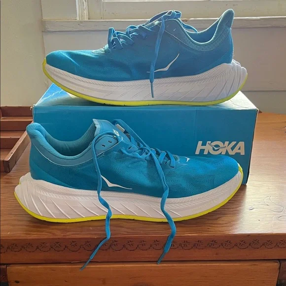 Hoka Teal and White Athletic Shoes - Picture 1 of 7